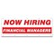 Signmission Now Hiring Financial Managers Banner Apply Inside Accepting Application Single Sided B-120-30240 - alternate 1